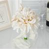 Korean Style Silk Ribbon Bridal Bouquet: Elegant Artificial Flowers for Studio Photography & Weddings