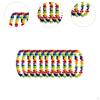 10 Pieces Hawaiian Leis Floral Lei Garland Tropical Flower Skirt Dance Accessories for