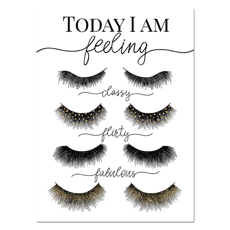 Makeup Wall Art Eyelash Extension Style Guide Posters and Prints Eyelash Technician Business Form Canvas Painting Decor Picture