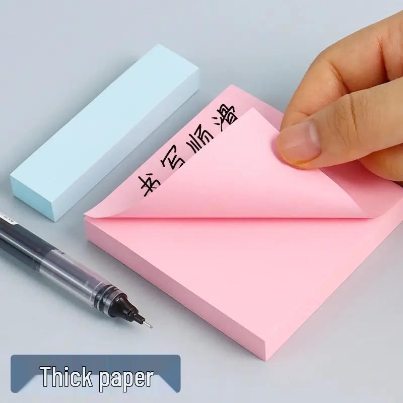 5 Color Sticky Notes: Creative, Cute, Stickable & Removable Memo Pads and Label Stickers