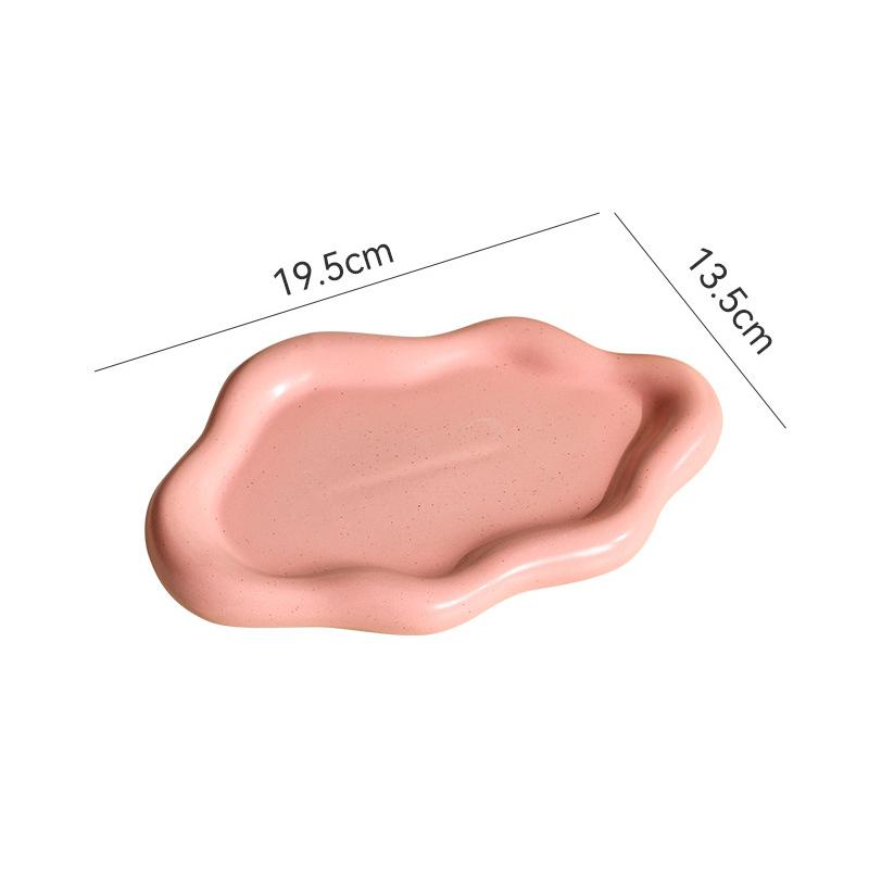 Set Di 2 Vassoi Portagioie In Ceramica A Forma Di Conchiglia – Bianco E Rosa, Per Anelli E Accessori