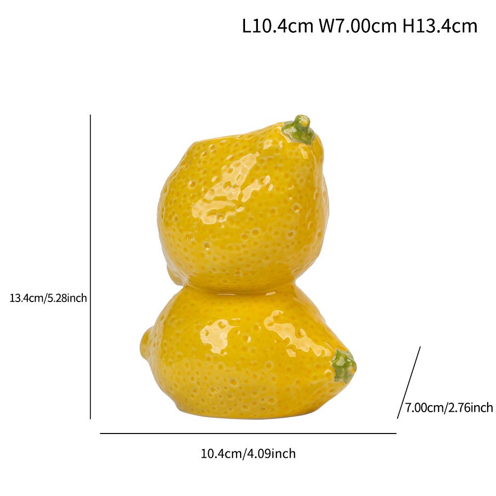 

Ceramic Geometric Creative Fruit Vase Candlestick Christmas Decoration Desktop Ornaments Living Room Decoration Accessories Vase лимон