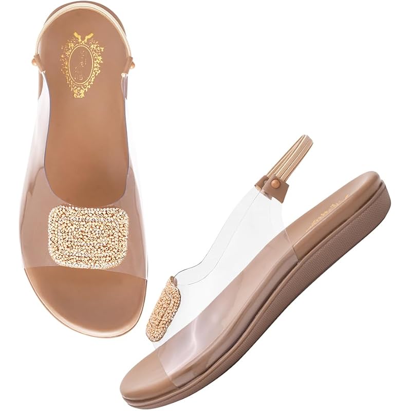 Shoetopia Women'S Girls-Snd-154 Flat Sandal-5 Kids Uk (Girls-Snd-154-Beige)-Eu38
