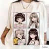 Kawaii Lolita Unisexga Girl Print Cotton T Shirt Unisex Women Cute Anime Streetwear Loose Casual Tee