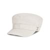VARZAR VA Curved Studded Sailor Cap Cream