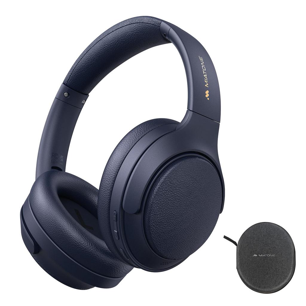 MIATONE Wireless ANC Headphones with Ambient Mode, Multipoint Connectivity and Wired or Wireless Playback