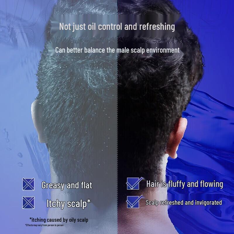 Adof Men's Oil Control Shampoo with Sea Salt & Amino Acid