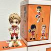 High Quality with Box 6pcs/set Anime Haikyuu the Volleyball Boys PVC 9CM Figures Model Toys