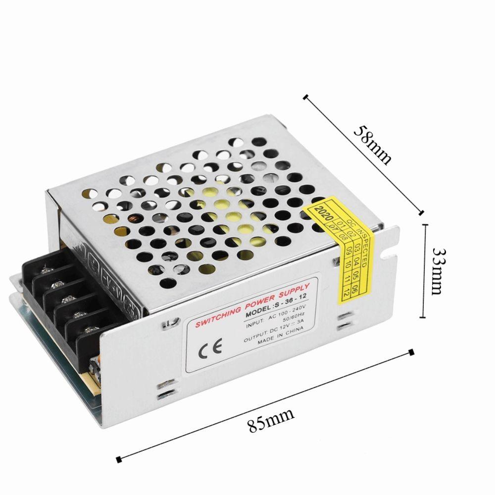 AC100-240V Power Supply Switching Aluminum Alloy LED Driver Power Supply Driver Adapter  LED Screen
