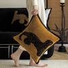Light Luxury Pillowcases Sofa Living Room Decoration Embroidered Plush Cute Animal Bedside Backrest Waist Cushion Cover 45x45cm