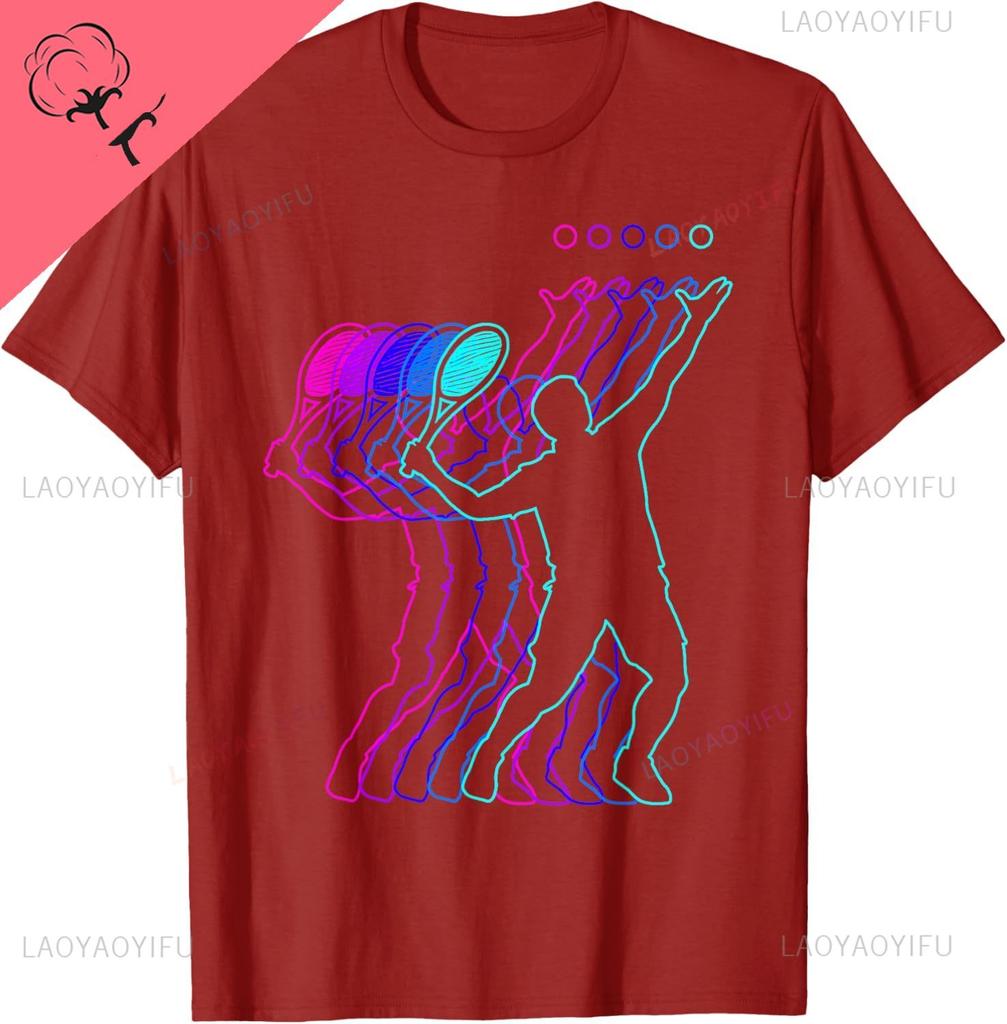 Tennis Player Gift Clothes for Boys Youth Men Kids Teens TShirt Vintage T Shirt Cotton Print on Demand Mens Clothing Camisas
