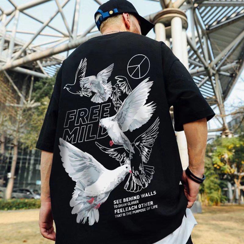 

M-8XL мужские футболки с коротким рукавом с буквенным графическим принтом, футболки с короткими рукавами, пуловер, повседневная футболка, мужские топы с круглым вырезом в стиле ретро для