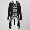 Sweat-shirt gothique Vintage pour femmes, manches longues, grande taille, manteau Cardigan à capuche