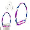 Gradient Color Water Bottle Handle Sling Strap Soft Silicone Water Cup Hanging Rope Sleeve For Most 8-40Oz Bottles Accessories