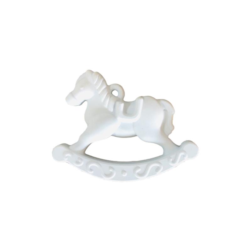 Car Rearview Mirror Pendant Aromatherapy Stone Gypsum Horse Decoration Presents