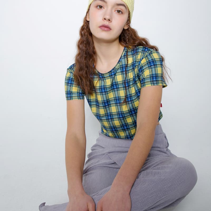 FAKEMAMA MOON LOGO HAIR-BAND_YELLOW