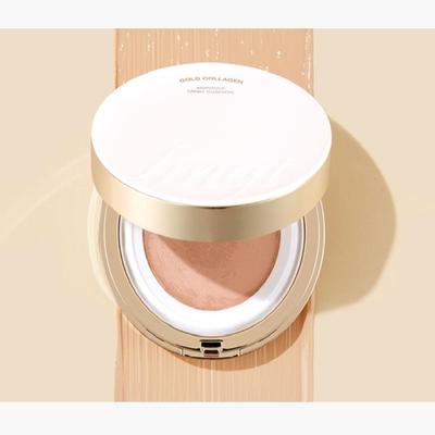 Almofada de malha de ampola de colágeno dourado 13g 2 cores