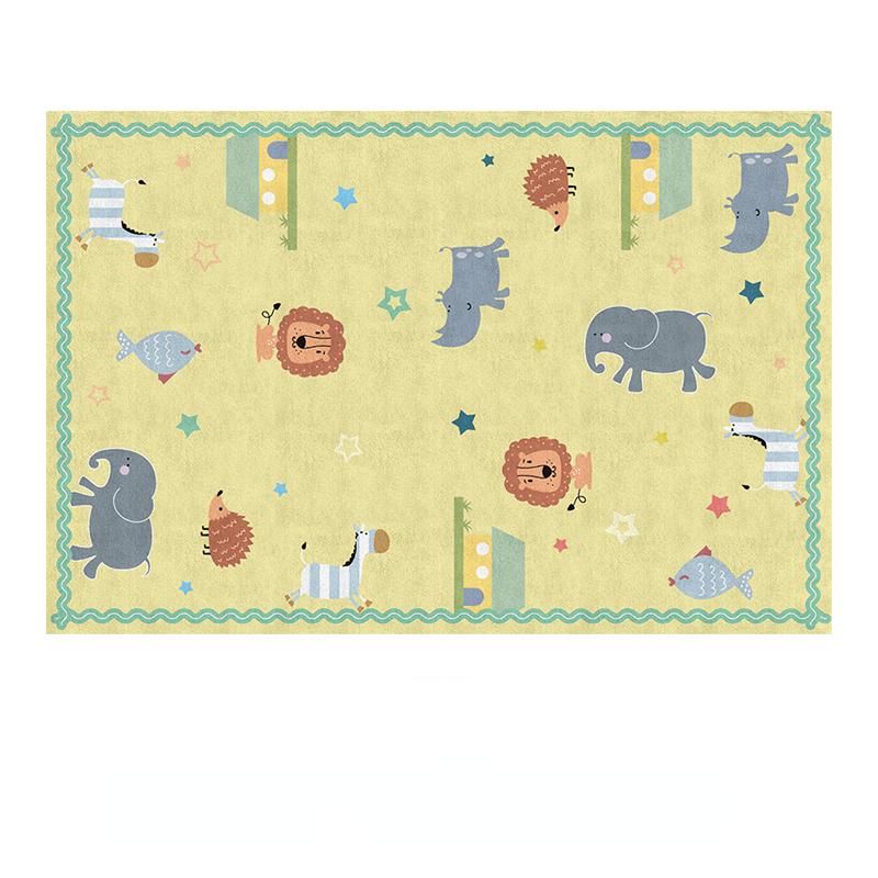 Cartoon Kinderzimmer Dekoration Rutschfeste Teppiche Nordische Teppiche für Wohnzimmer Zuhause Waschbarer Teppich Große Fläche Krabbelmatte für Babys