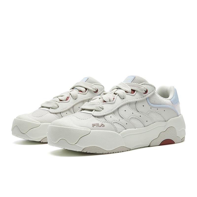 Fila Omelette Mode Retro Persönlichkeit Klassisch Vielseitig Bequem Lässig Damen Sneaker Hellgrau Eiscreme-Grün F12W542203FLI