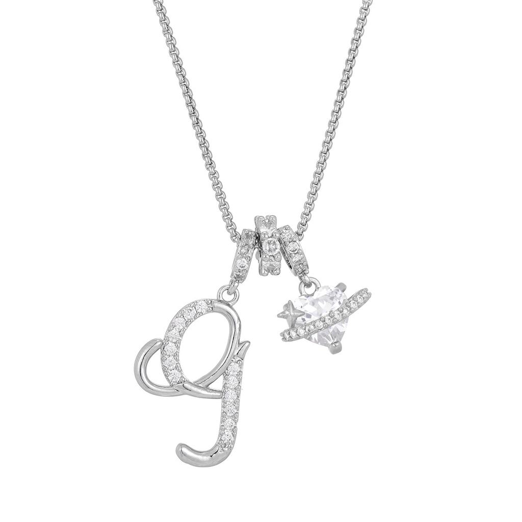 Cross-border necklace dopamine 26 English letter necklace girl light luxury niche high-end Amazon pendant jewelry