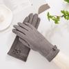 New Rabbit Fleece Warm Gloves Women'S Fall And Winter Outdoor Riding Windproof Padded Winter Cold Thickening Sports