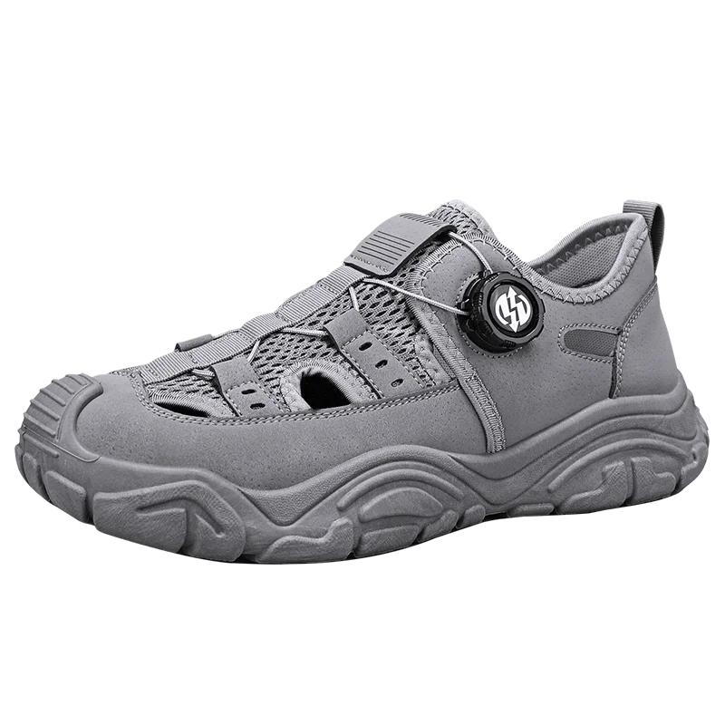 Fashion Men's Summer Breathable Outdoor Sports Shoes Hollow Out Casual Water-Proof Sandals Comfortable Beach Shoes Zapatos Para Hombre