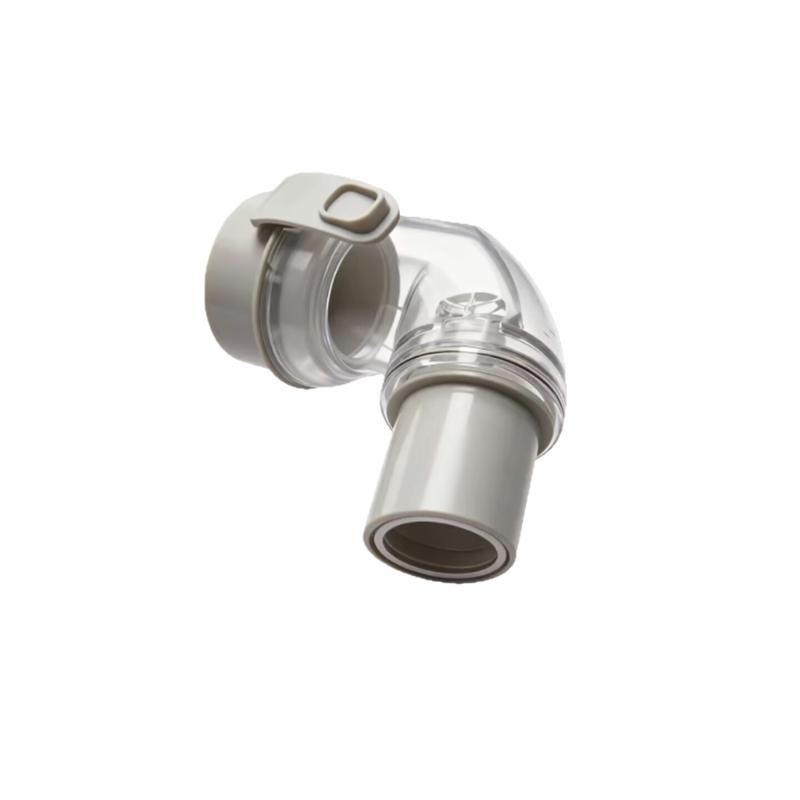 Respiratory Mask Clip-on Adapter Replacement Part ABS Breathing Tube Connector Most CPAP Machine and Respiratory