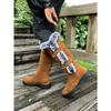 Winter Warm High Snow Boots Women's 2025 New Belt Buckle Plus Size Fleece Thickened Wool Wool Cotton Shoes