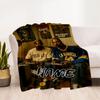 Retro Legends Customize Your Name Blanket Lightweight Customizable Blanket Comfortable for Office Seaside Livingroom Couch Four Seasons Universal