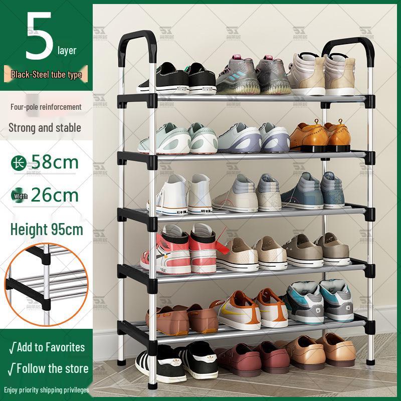 Slim Multi-Tier Shoe Rack for Entryway or Dorm