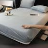 Vintervarm solid flanell elastisk bånd Lakenmadrassbeskyttertrekk Supermyk Koselig kingsize dobbeltseng laken uten putevar