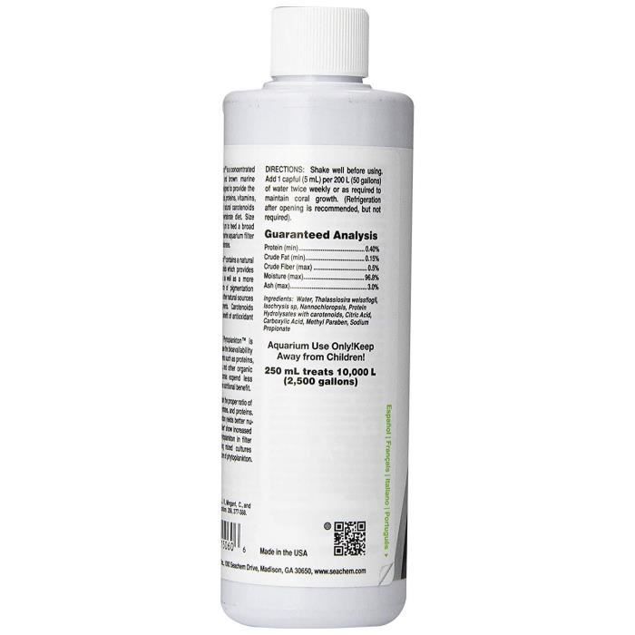 Seachem reef phytoplancton, 250 ml/8.5 fl. oz - 075325