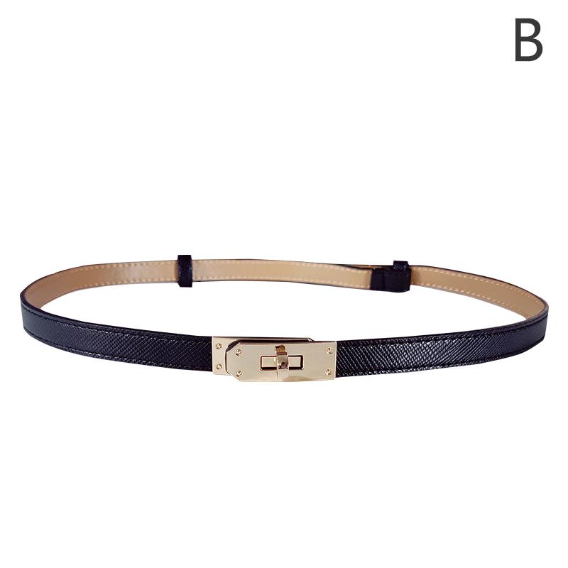 

Женский повседневный ремень с тонким поясом из искусственной кожи с металлической пряжкой as the picture