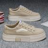 Shoes spring new student versatile breathable canvas shoes platform wear-resistant large size sports shoes