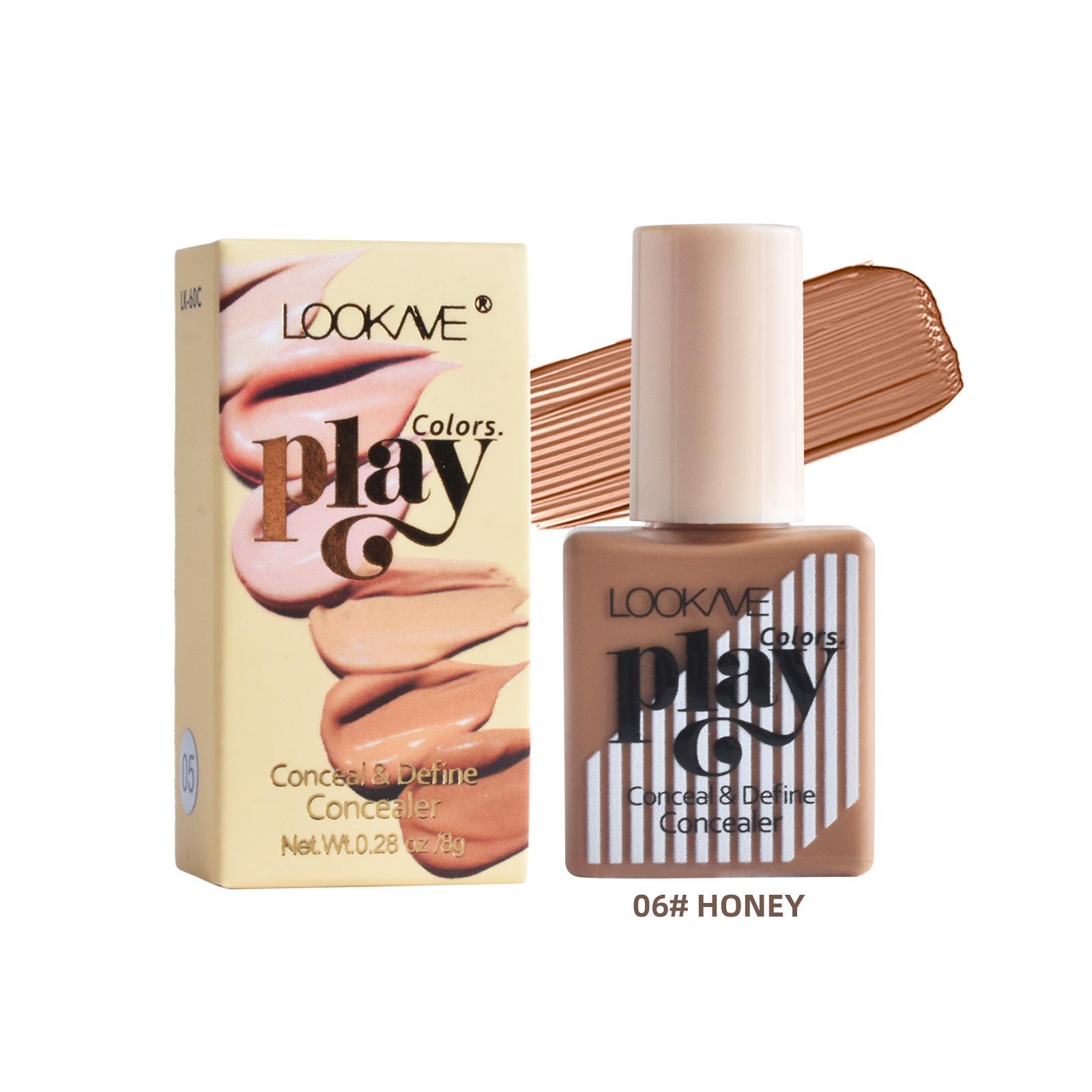 

Маленькая квадратная бутылочка Консилер Консилер Консилер для черных глаз Тонкие линии Матовая гладкая перманентная фиксация