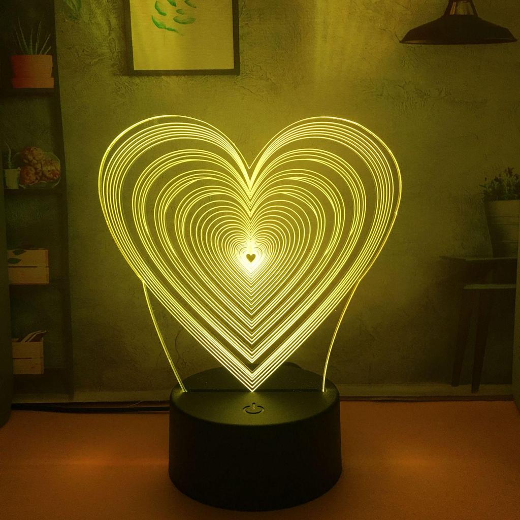 Creative 3D Cartoon Night Light - Gift for Girlfriend or Female Classmate, Perfect for Birthday or Dorm Desk.