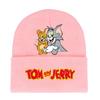 Jerry And Tom Cartoon Print Knitted Hat Hip Hop Cap Outdoor Fashion Gift Unisex