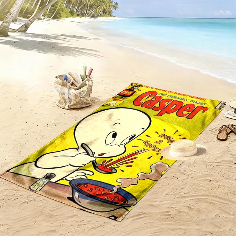 Casper 2D Flat Print Beach Towel, Large Soft Quick Dry Towel for Beach Camping SwimmingXSTJ0915006