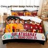Set Biancheria da Letto Singolo Matrimoniale Full Queen King Size per Club di Calcio G-Galatasaray Set Copripiumino Parure per Camera da Letto Adulti Bambini