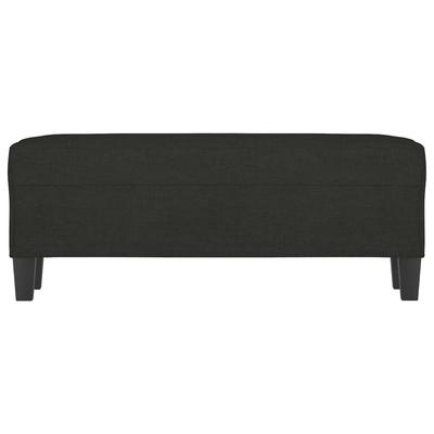 Black Bench 100 X 35 X 41 Cm Fabric