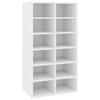 Shoe Rack White 54 X 34 X 100.5 Cm Engineered Wood