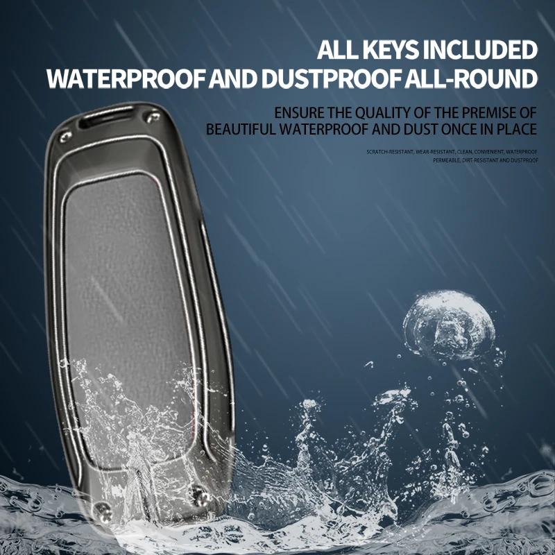 Leather Car Key Cover Case For Ford Fusion Mondeo Mustang F-150 Explorer Edge Car Styling Keychain