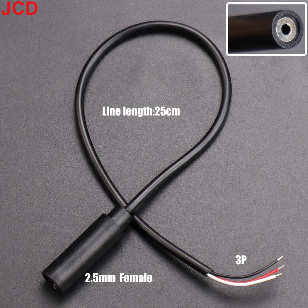 JCD 5Pcs 2.5/3.5mm Audio Cable Connector 2 3 4 Pole Mono Stereo Male Plug Female Jack Extension Wire AUX Headphone DIY Repair