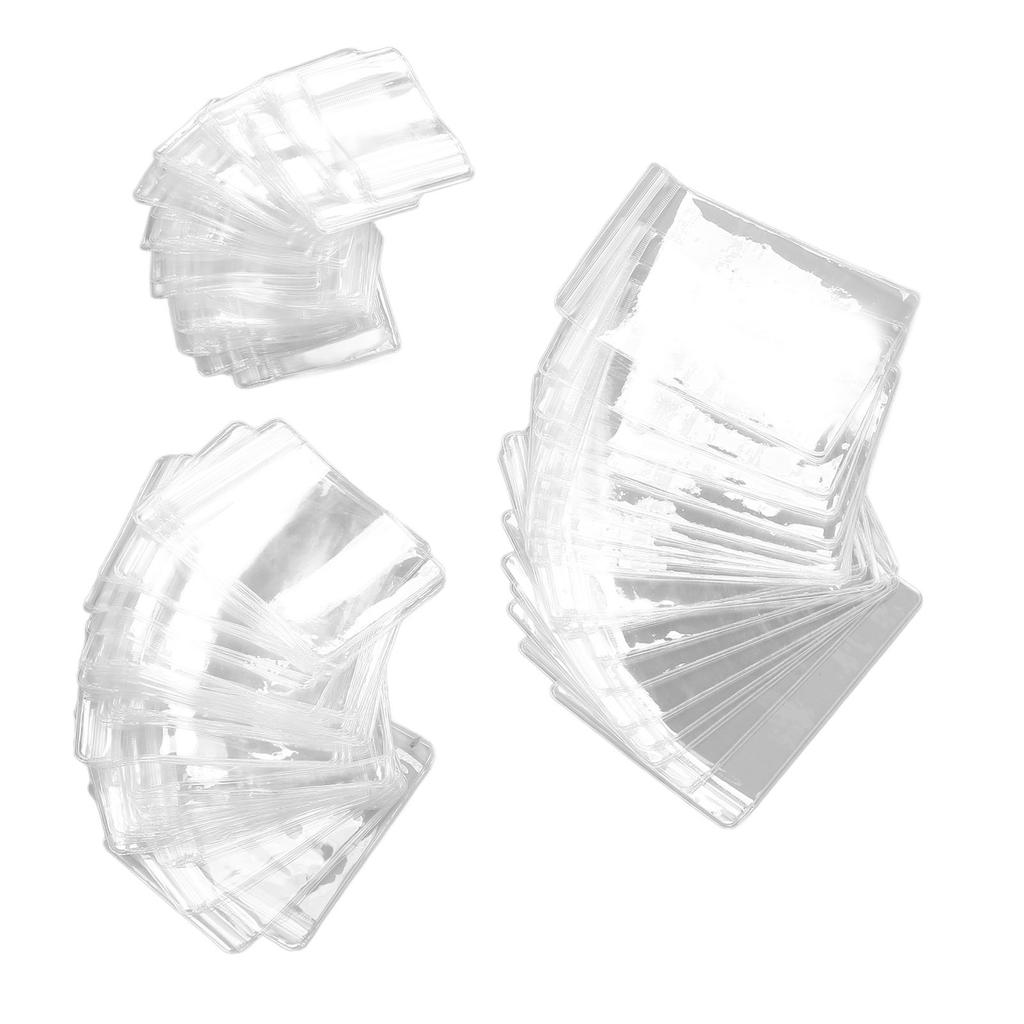 120pcs Clear Jewelry Bags Thickened Oxidation Resistance PVC Clear Jewelry Ziplock Bags for Earrings Rings Jewelry