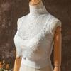 Lace Fake Collar Children's Versatile Lace Stand Up Collar Base Shirt Short Style Small Shirt Half High Collar Inner Layer