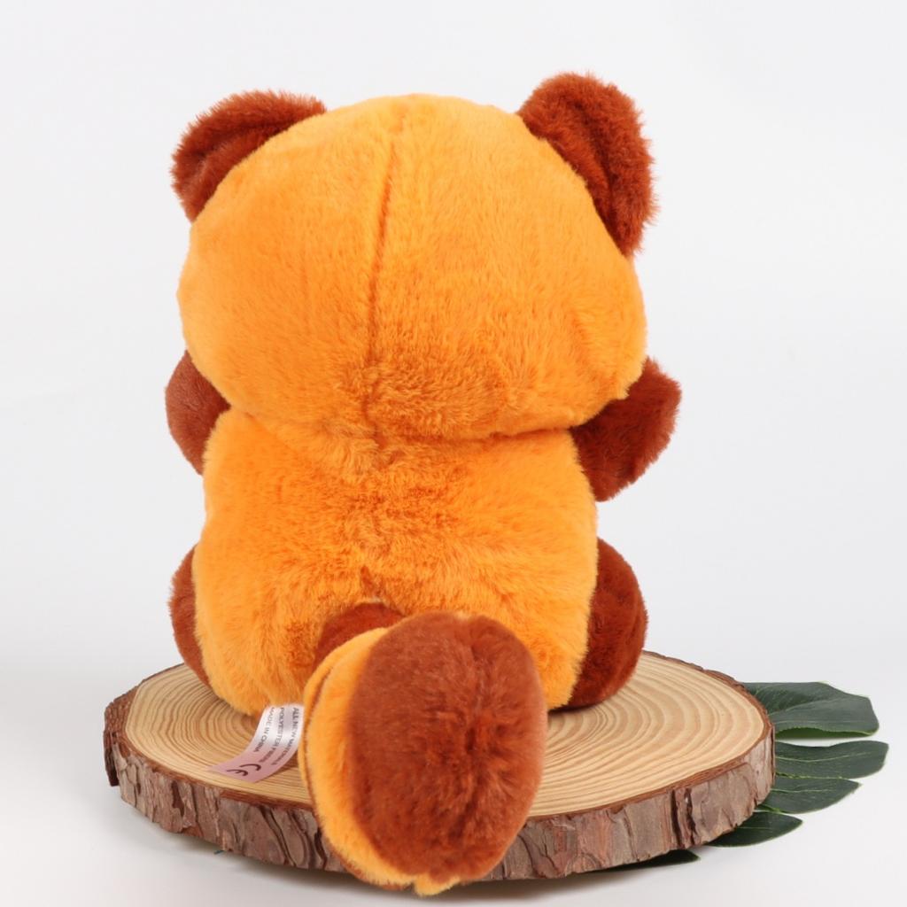 Raccoon Plush Simulation Raccoon Cute Cartoon Red Raccoon Plush Toy Doll Cute