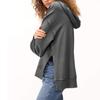 Women's Fashionable Solid Color Long Sleeved Sweatshirts Top