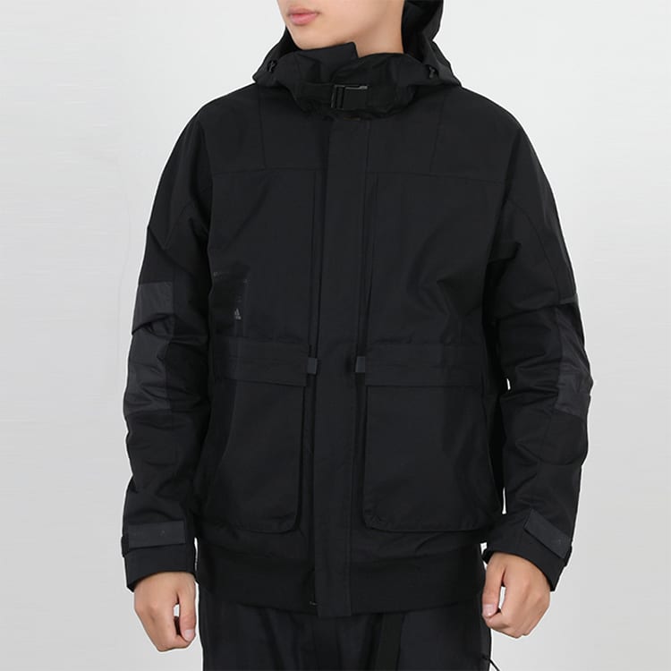 Adidas Th Jkt Func Workwear Fleece Lined Casual Sports Hooded Jacket Winter Men's Black GM4397
