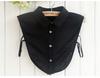 Women's Cotton Fake Collar All-Match Solid Shirt False Collar Lapel Shirt Blouse Top Detachable Collar Female Clothes