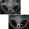 Car ABS Carbon Fiber Texture Steering Wheel Button Cover Sticker Trim For VW Golf MK6 Tiguan PASSAT B7 CC Touran Jetta 2012-2014